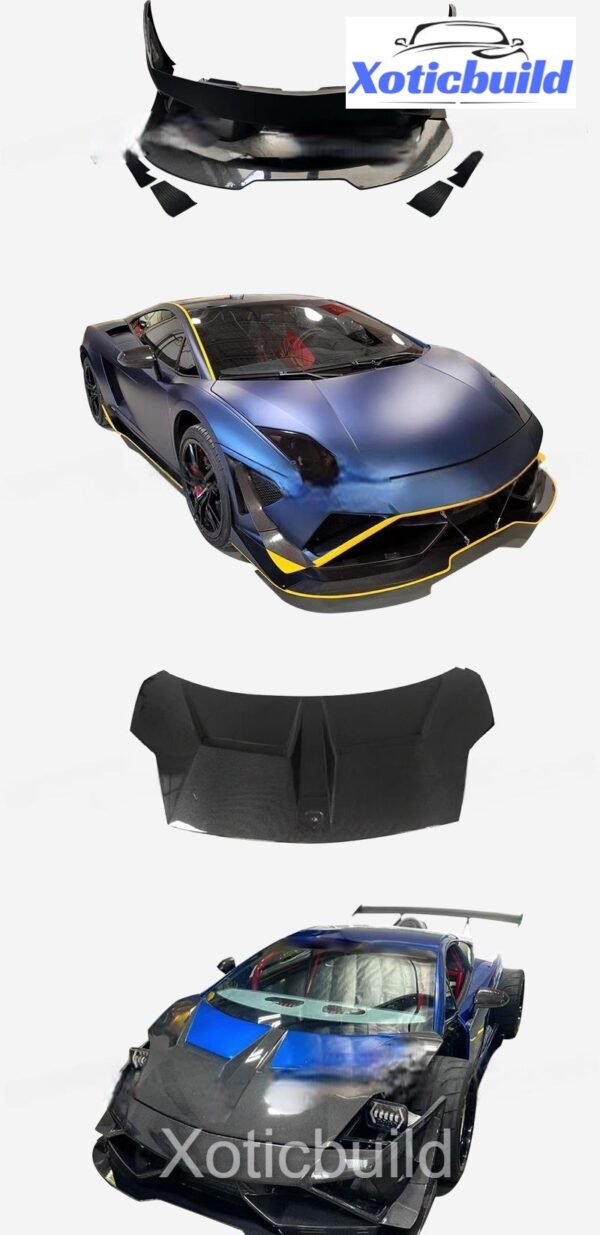 For Lamborghini Gallardo LP550 560 570 update hoodfront bumper and