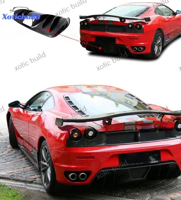 Ferrari F430 OEM carbon fiber rear lip - Image 3