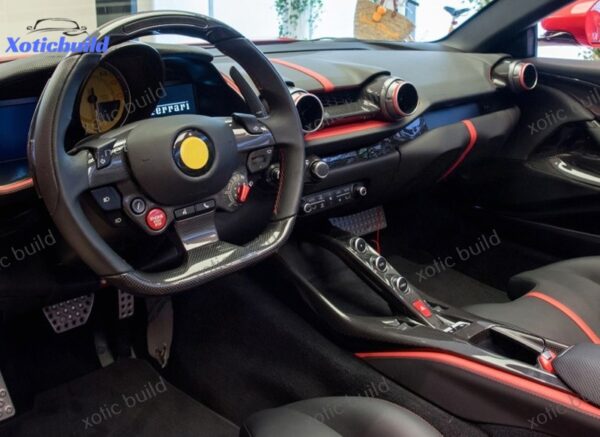 Ferrari 812OEM Dry Carbon Fiber Center Control Panel - Image 4