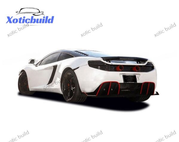 McLaren MP4-12C modified body kit BlackSails carbon fiber rear lip