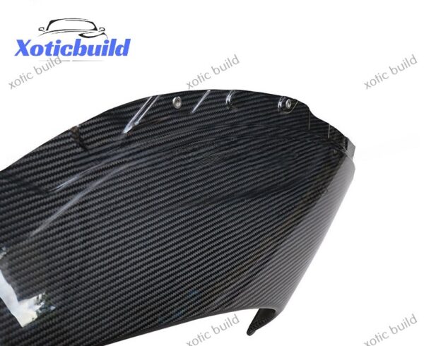 McLaren 650s dry carbon fiber inlet side skirts