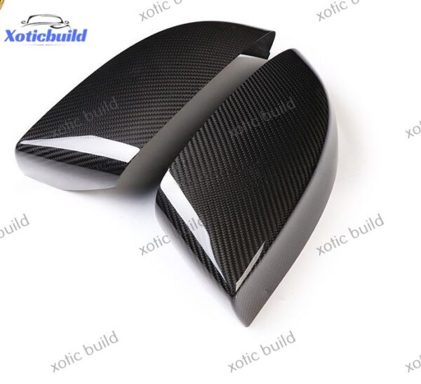 2016-2018 Maserati Quattroporte Ghibli add on style carbon fiber mirror cover - Image 2