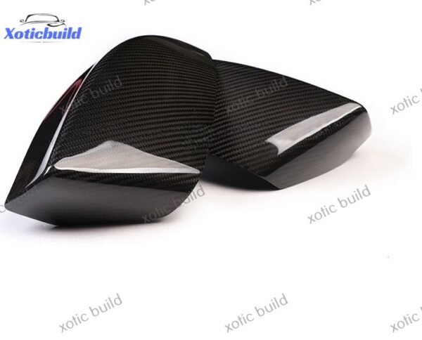 2016-2018 Maserati Quattroporte Ghibli add on style carbon fiber mirror cover - Image 3