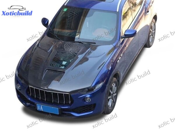 Maserati levante mansory glass carbon fiber hood - Image 2