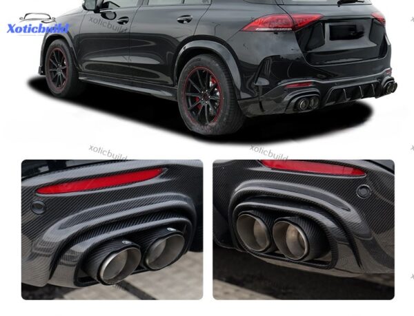 Benz GLE refitted brabus exhaust