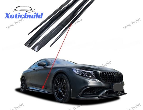 Benz S-Class coupe two-door C217 modified commas carbon fiber side skirts