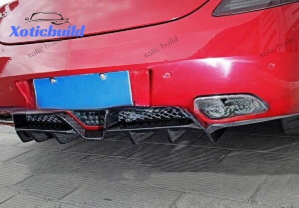 Benz SLS C197 RENNTECH carbon fiber rear lip - Image 3