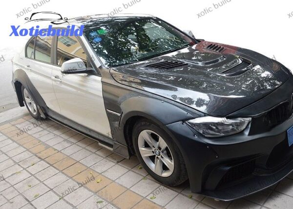 BMW 3 series F30/4 series F32 VARIS carbon fiber hood - Image 2