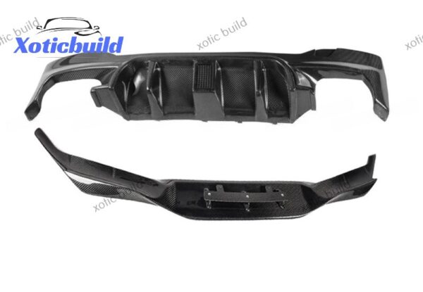 BMW M5F90 modified rkp dry carbon fiber front and rear lip - Image 3