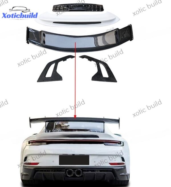 Porsche 911-992 upgrade GT3 carbon spoiler