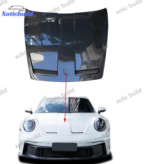 Porsche 911-992 upgrade GT3 carbon fiber hood