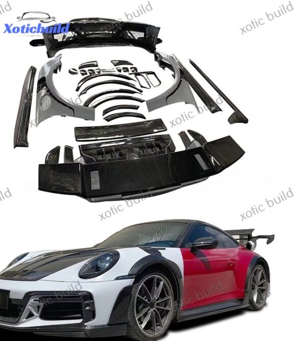 Porsche 911992 modified techart GT dry carbon fiber body kit - Image 3