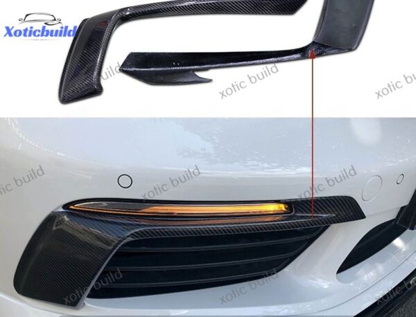 PORSCHE 718 boxter carbon fiber headlight lamp eyebrow