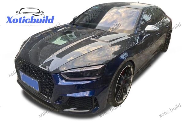 2019-2020 AUDI A5 S5 carbon fiber glass hood - Image 3