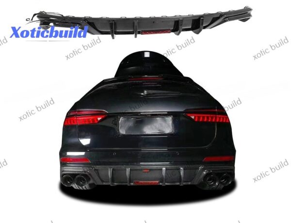 2020 Audi A6 allroad changed to CSS dry carbon fiber rear lip