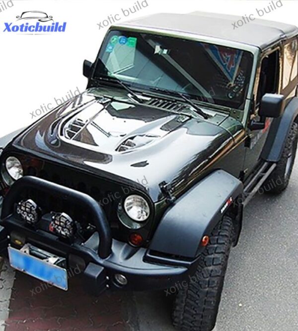 Jeep wrangler carbon fiber hoodhood