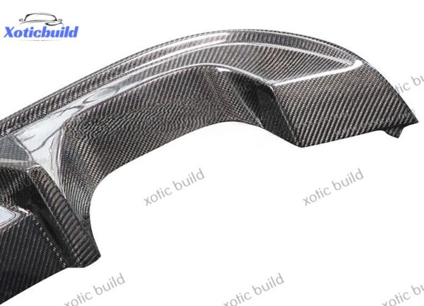 Volkswagen Golf 7R carbon fiber rear lip - Image 3